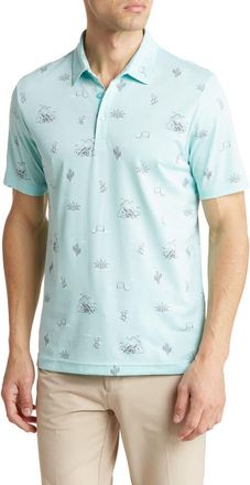 Travis Mathew All The Tacos Polo in Heather Turquoise at Nordstrom Rack, Size Xx-Large