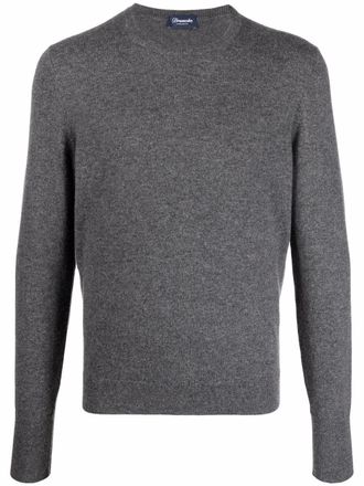 Drumohr fine knit cashmere jumper - Grey