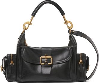 Chlo&eacute; Cameratas - Dames - Schoudertassen - Zwart - ONE Size - Leer - Tassen