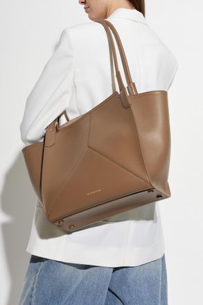 Victoria Beckham Leather Shopper Bag, Womens, Brown