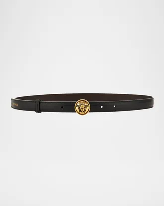 Versace Medusa Leather Belt