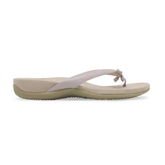 Vionic Bella Leather Womens Toe Post Sandals - Magnolia Dusk - Size:UK 6.5