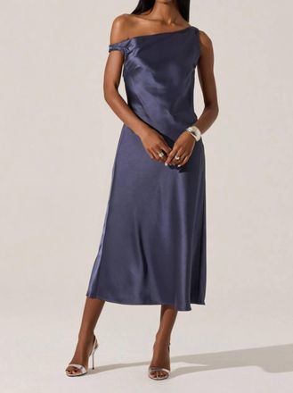 Astr Elain Dress In Indigo