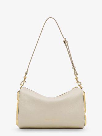 Marc Jacobs Womens Shoulder Bag Snapshot Hammered Leather Beige
