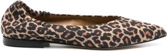 Anna F. Ballerine con stampa - Marrone