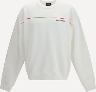 Dsquared2 Felpa girocollo in cotone con stampa logo Man S