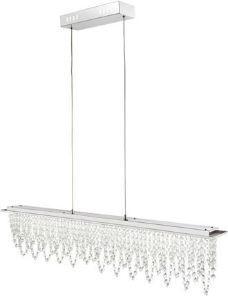 Globo Lighting Lampada da soffitto a luce diurna con telecomando regolabile in altezza a sospensione a pendolo in cristallo a LED dimmerabile Globo 68405-24H