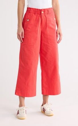 Democracy Wide Leg Ankle Crop Pants in Tangerine at Nordstrom Rack, Size 16