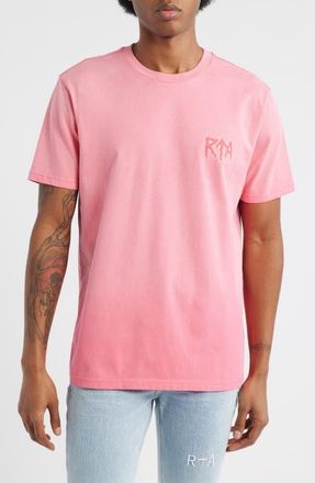 Rta Liam Pink Cyber Metal Logo Graphic T-Shirt at Nordstrom, Size Xxx-Large
