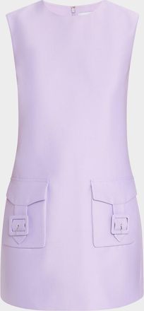 Self Portrait Taffeta Shift Mini Dress