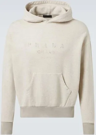 Prada Felpa in cotone con cappuccio