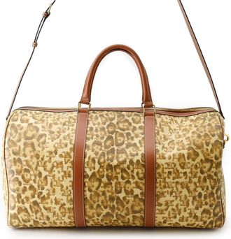 Celine Brown Pvc Leather Boston Bag (Pre-Owned)