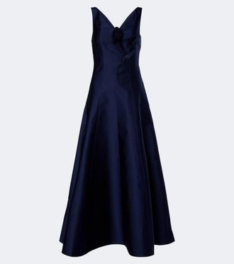 Roland Mouret Abito lungo in taffett&agrave;