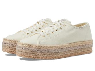 Keds Triple Up Leather Womens Shoes Natural Ombre Jute Foxing : 8.5 B - Medium