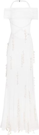 Jacquemus White La Robe Mazzolu Maxi Dress Size S
