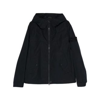 Stone Island Light Jackets, male, Blue, Size: 2XL Wind Jacket