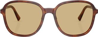 Miu Miu Sole Mub 01 Zonnebril - Dames - Zonnebrillen - Bruin - ONE Size - Accessoires