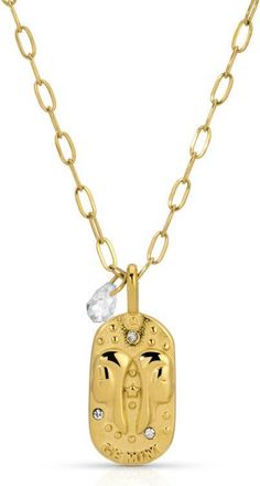 Kozakh Cielo Zodiac Pendant Necklace in Gemini/gold at Nordstrom