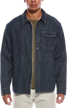 James Perse Fleece-Lined Denim Shirt Jacket