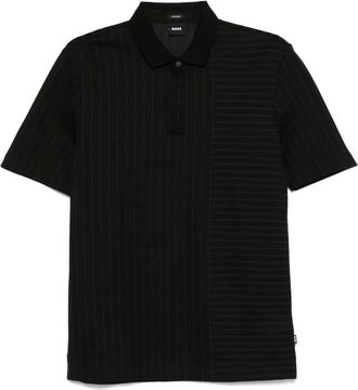 BOSS Polo a righe - Nero