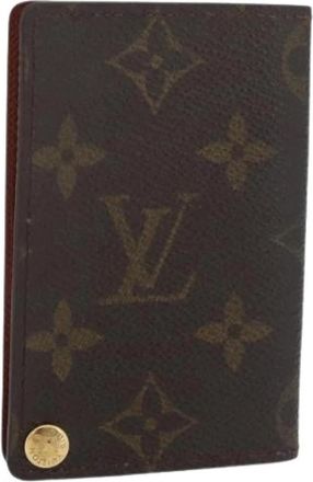 Louis Vuitton Pre-owned Card Case - Dames - Vintage Accessoires - Bruin - ONE Size - Vintage