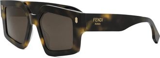 Fendi Roma Fe 40162I Zonnebril - Dames - Zonnebrillen - Bruin - ONE Size - Accessoires