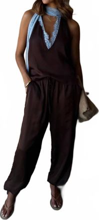 Never Fully Dressed Naomi Trousers In Chocolate