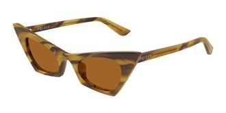 Alexander McQueen AM0557S 003 Womens Sunglasses Tortoiseshell Size 48