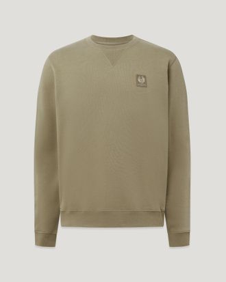 Belstaff Sudadera De Cuello Redondo Curator Para Hombre Vell&oacute;n Algod&oacute;n Verde Militar 2xl