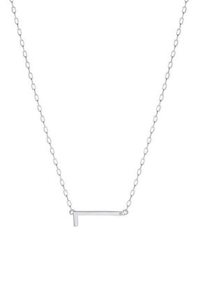 Alex and Ani Silver Elongated Initial Pendant Necklace in Silver - L at Nordstrom