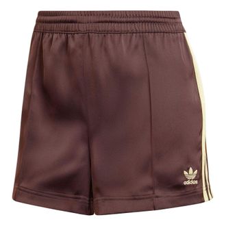 adidas (WMNS) adidas 3-Stripes Satin Shorts Asia Sizing Shadow Brown IR6094