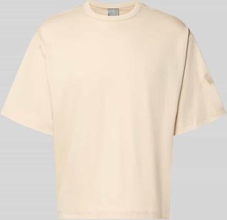 adidas Regular Fit T-Shirt aus reiner Baumwolle in Beige, Gr&ouml;&szlig;e XXL