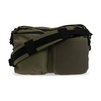 Stone Island Borsa con Logo - - Bags - Uomo - Verde - ONE SIZE