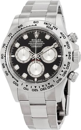 Rolex Daytona Chronograph Automatic Diamond Black Dial Mens Watch 126509-0002