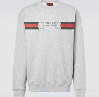 Gucci Web Stripe cotton sweatshirt