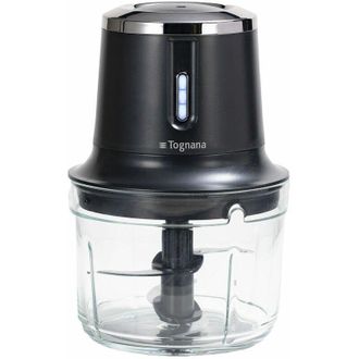 Tognana Tognana - Picadora Inal&aacute;mbrica Recargable De Pl&aacute;stico Y Vidrio Negro