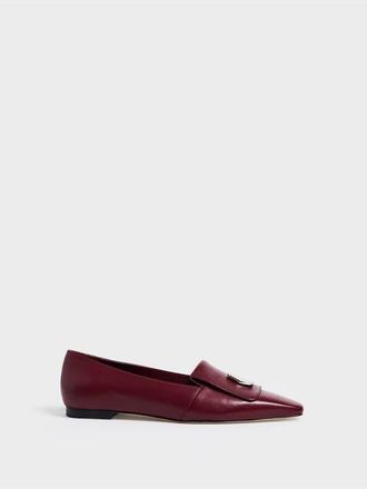 Marion Parke Mia Loafer | Nappa in Burgundy at Nordstrom, Size 39.5