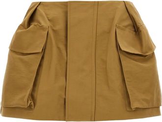 sacai Cargo corti con zip - Giallo