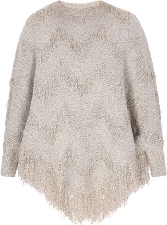 Usha Jumper Dames Lichtbeige gem&ecirc;leerd
