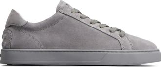 Tod's Grey Grey Logo Print Suede Sneakers