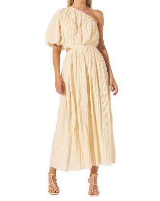 endless rose Asymmetrical Cut Out Dress In Cream