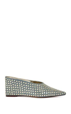 Azalea Wang Neiza Wedge Pump in Denim at Nordstrom, Size 6