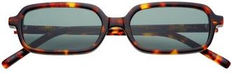 Freyrs Eyewear Miki Rectangular Sunglasses in Tortoise /G15 at Nordstrom