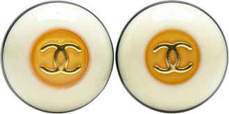 Chanel Ronde Logo Oorbellen