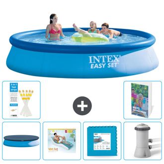 Intex Piscina Easy Set Redonda - 396x84 Cm - 7-piezas S129