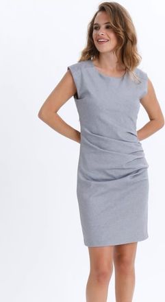 Kaffe India Cocktail Bodycon Dress in Grey Melange at Nordstrom, Size Xx-Large