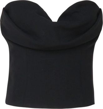Magda Butrym Re 26 Korset - Dames - Tops zonder mouwen - Zwart - 3XS - Wol - Tops
