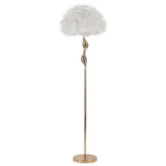 Mauro Ferretti Lampada da Terra Sottile Bianca &Oslash;50X165 cm - slim