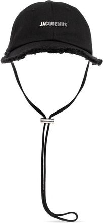 Jacquemus La Casquette Artichaut Baseball Cap - unisex - Petten - Zwart - 58 CM - Katoen - Accessoires