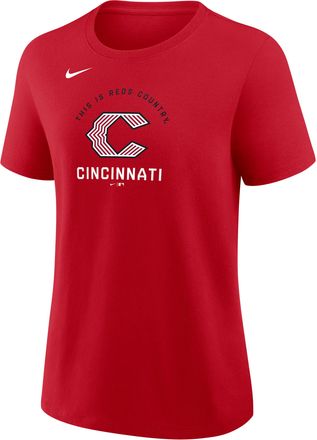 Nike Cincinnati Reds City Connect Nike Womens MLB T-Shirt in Red | 01K962QRED-PBY